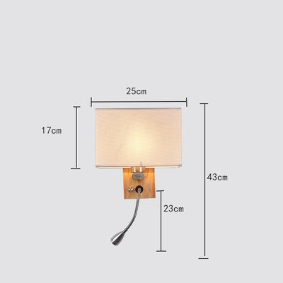 Interior Wall Lights Led Hotel Rooms Headboard Wood Art Bedroom