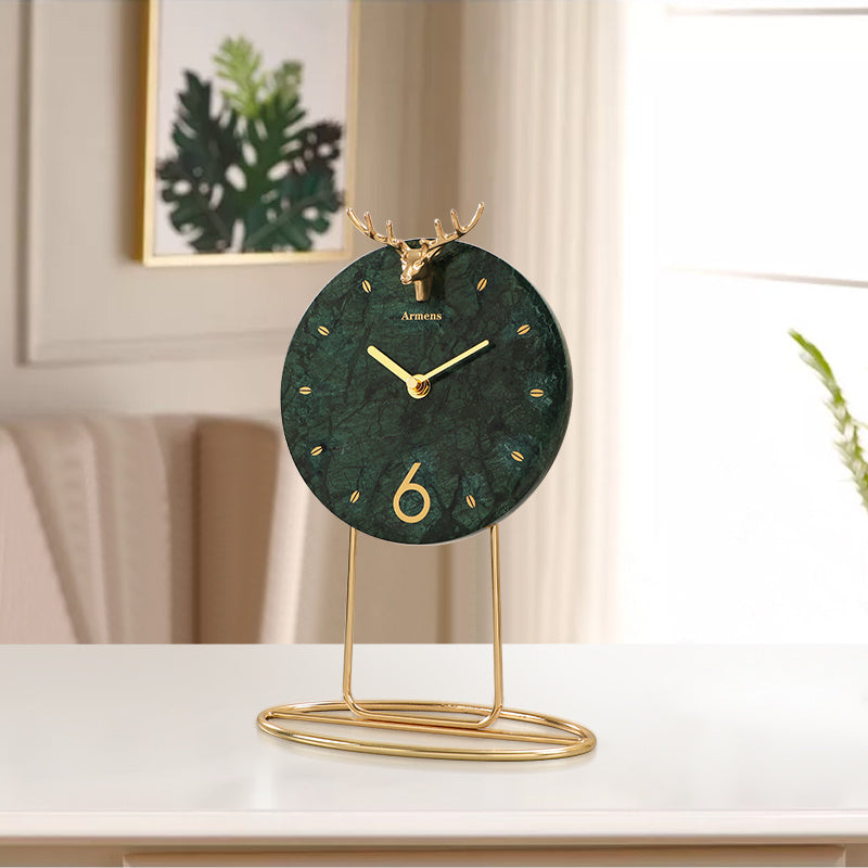 Light Luxury Marble Decoration Clock