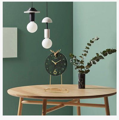Light Luxury Marble Decoration Clock