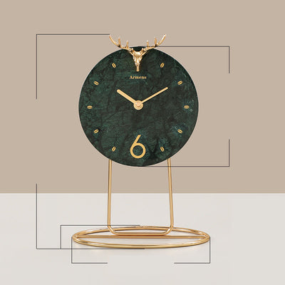 Light Luxury Marble Decoration Clock