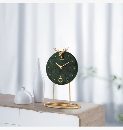 Light Luxury Marble Decoration Clock