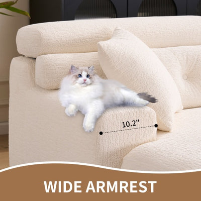 Wood Grain Chaise Longue With 3-seater