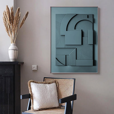 Silent Geometric Hanging Painting
