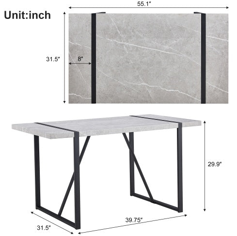 Rectangular Dinner Table For Dining Room.